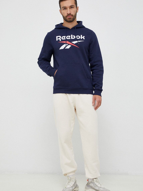 Bluza męska z kapturem Reebok Identity Big 100050291 XL Granatowa (4066751080650) - obraz 3
