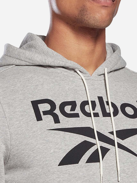 Худі чоловіче Reebok Identity Big 100050292 2XL Сіре (4066751264470) - зображення 5
