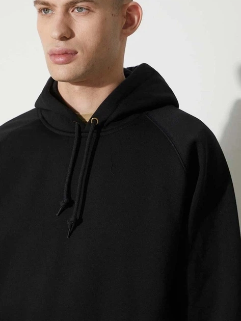 Bluza męska z kapturem kangurka Carhartt WIP Chase Sweat I033661-00FXX XL Czarna (4064958858874) - obraz 3