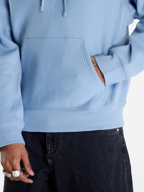 Худі чоловіче Carhartt WIP Hooded American Script I028279-0F4XX M Блакитне (4064958753889) - зображення 4