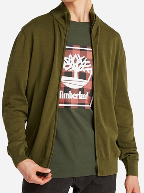 Bluza męska rozpinana streetwear Timberland TB0A2BMZ L Oliwkowa (196246841641) - obraz 1