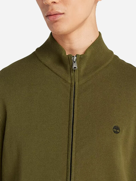 Bluza męska rozpinana streetwear Timberland TB0A2BMZ XXXL Oliwkowa (196246842310) - obraz 4