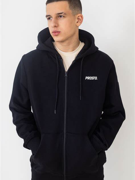 Bluza męska rozpinana Prosto Rendot KL232MSWE2133 M Czarny (5904978939308) - obraz 1