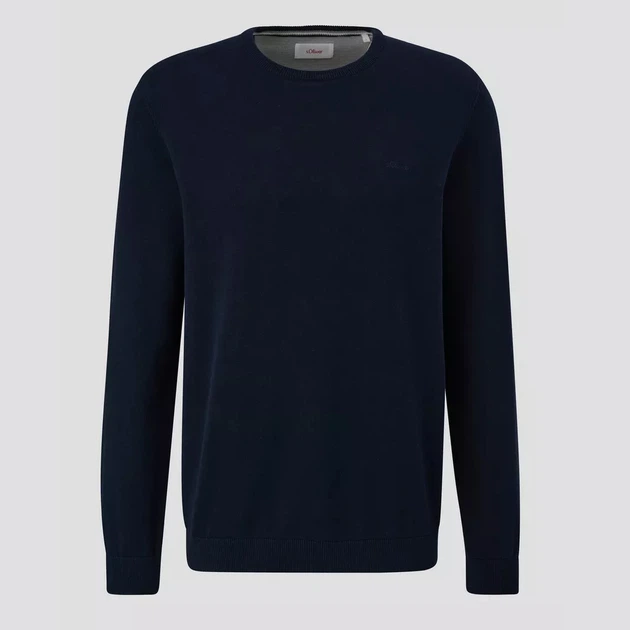 Sweter męski bawełniany s.Oliver 10.3.11.17.170.2143173-5978 M Ciemnogranatowy (4099974990697) - obraz 6