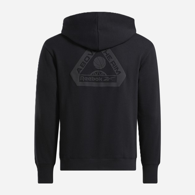 Худі чоловіче Reebok Atr Hoopwear Hoodie 100075817 2XL Чорне (1200143304709) - зображення 8
