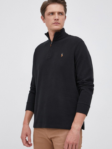 Светр на блискавці чоловічий Polo Ralph Lauren prl710671929001 S Чорний (3614713069949) - зображення 1