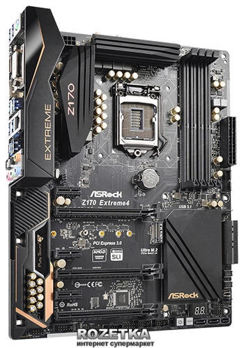 Материнская плата ASRock Z170 Extreme4 (s1151, Intel Z170, PCI