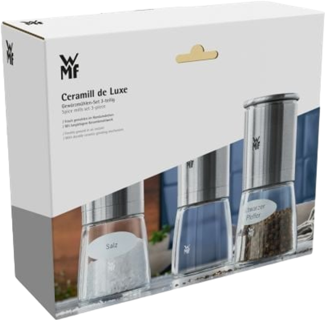 Zestaw młynków do przypraw WMF Ceramill de Luxe 3 szt (4000530577054) - obraz 5