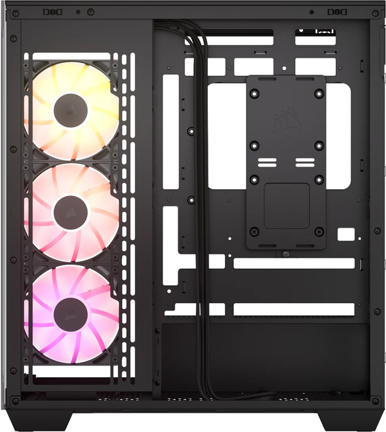 Корпус Corsair 3500X ARGB Mid-Tower Black (CC-9011278-WW) - зображення 4
