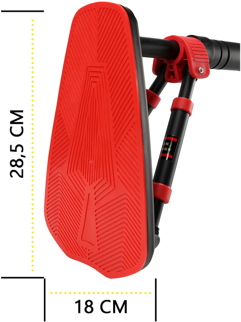 Турнік розсувний Cornix Elite+ 100-140 см Black/Red (XR-0295) - зображення 8