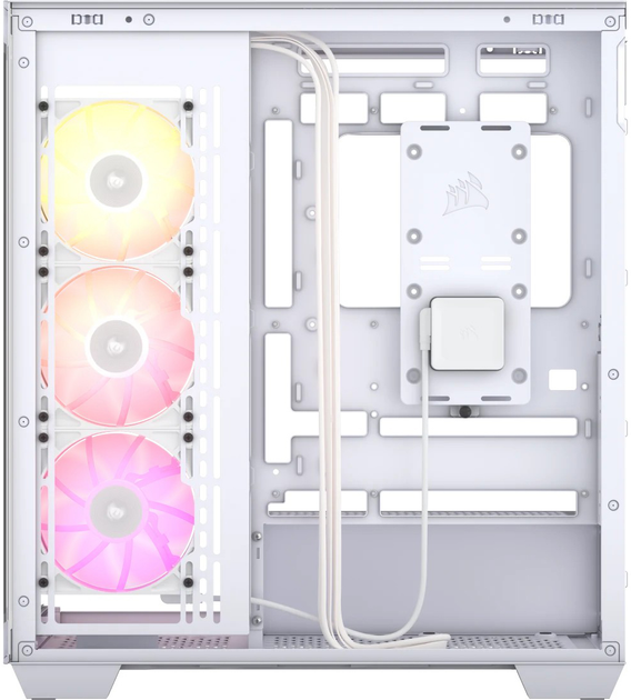 Obudowa Corsair 3500X iCUE LINK RGB Mid-Tower White (CC-9011281-WW) - obraz 4