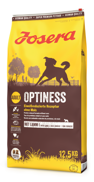 Сухий корм Josera Optiness зі зменшеним вмістом протеїну 12,5 кг - Фото 1 Сухий корм Josera Optiness зі зменшеним вмістом протеїну 12,5 кг - зображення 1