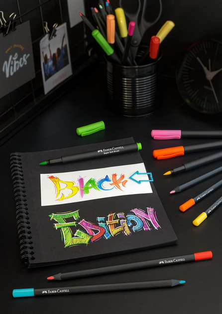 Zestaw flamastrów Faber-Castell Black Edition 20 szt (4005401164524) - obraz 6