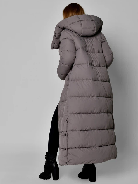 Пуховик зимний длинный женский X-Woyz LS-8898-19 XS Мокко