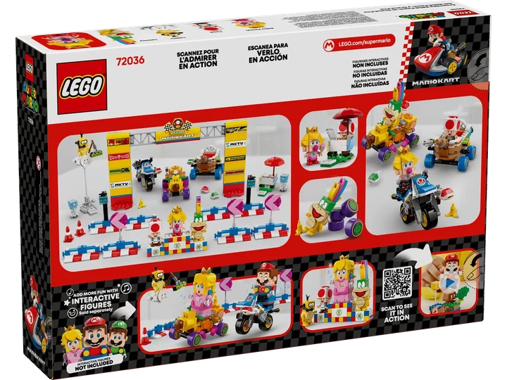 Конструктор LEGO Super Mario Mario Kart: Набор Бэби Пич и Гран-при 823 элемента (72036) - Фото 9 Конструктор LEGO Super Mario Mario Kart: Набор Бэби Пич и Гран-при 823 элемента (72036) - изображение 9