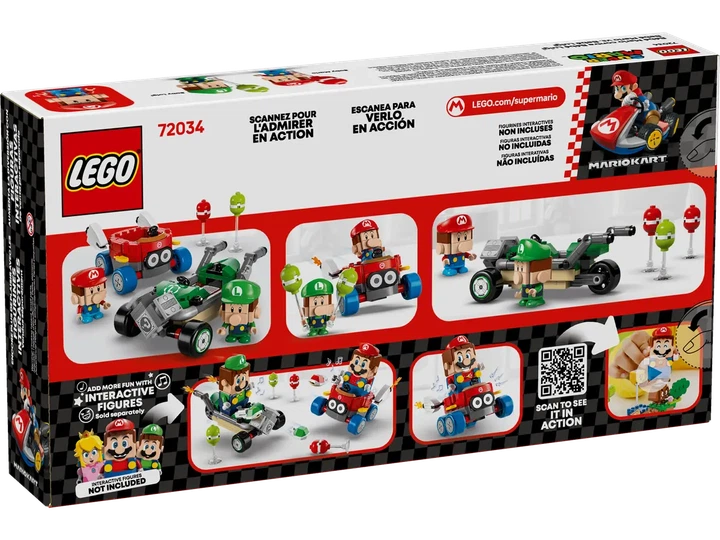 Конструктор LEGO Super Mario Mario Kart: Бэби Марио против Бэби Луиджи 321 элемент (72034) - Фото 11 Конструктор LEGO Super Mario Mario Kart: Бэби Марио против Бэби Луиджи 321 элемент (72034) - изображение 11