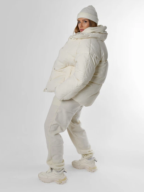 Пуховик зимний короткий женский X-Woyz LS-8946-3 L Молоко