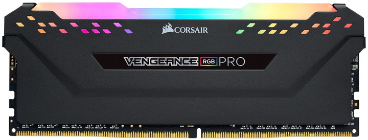 Pamięć RAM Corsair DDR4-3600 16384MB PC4-28800 VENGEANCE RGB PRO Black (CMW16GX4M1Z3600C18) - obraz 1