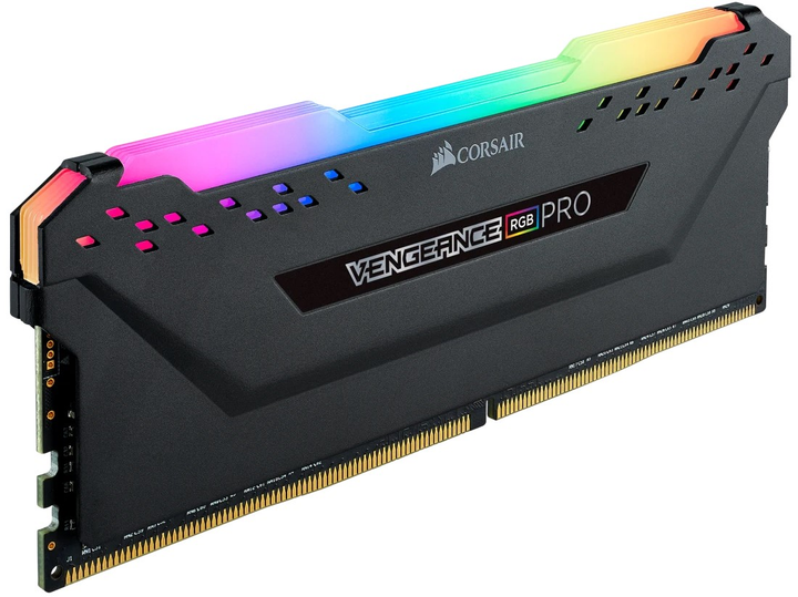Оперативна пам'ять Corsair DDR4-3600 16384MB PC4-28800 VENGEANCE RGB PRO Black (CMW16GX4M1Z3600C18) - зображення 3