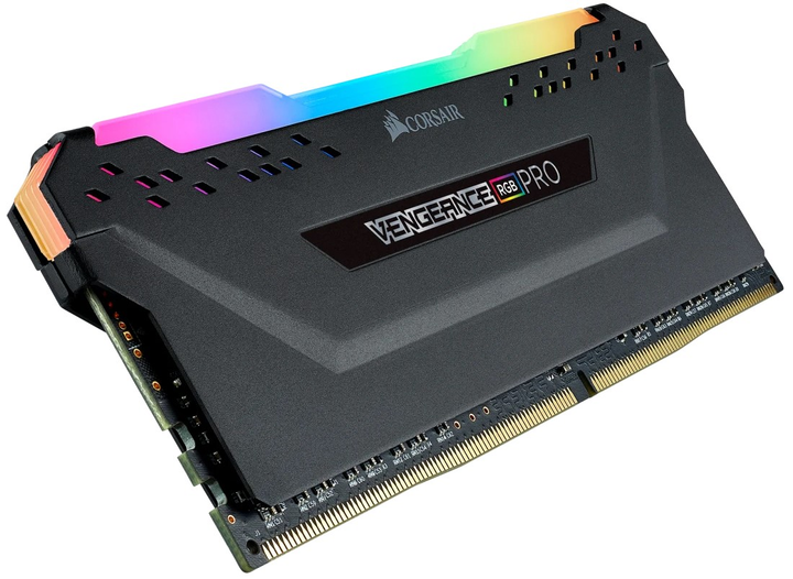 Оперативна пам'ять Corsair DDR4-3600 16384MB PC4-28800 VENGEANCE RGB PRO Black (CMW16GX4M1Z3600C18) - зображення 4