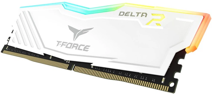 Оперативна пам'ять Team Group DDR4-3200 16384MB PC4-25600 (Kit of 2x8192) T-FORCE DELTA RGB White (TF4D416G3200HC16CDC01) - зображення 3