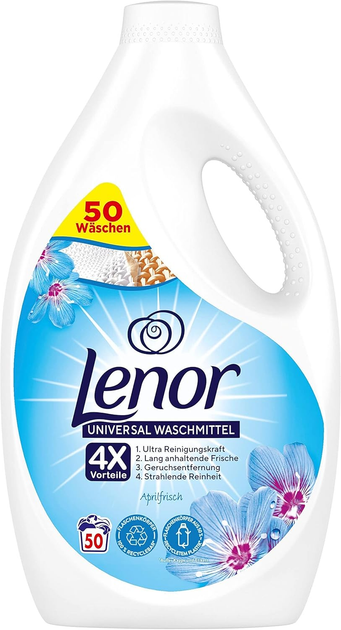 Гель для прання Lenor Aprilfrisch Universal 2.5 л (8006540942932) - зображення 1