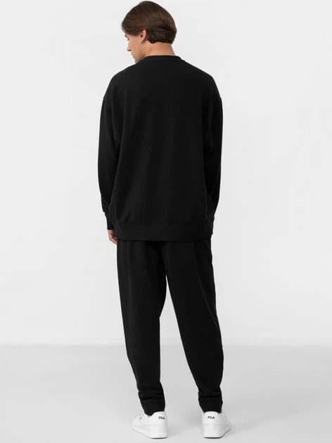 Bluza bez kaptura męska Fila FAM0137-80001 L Czarna (4064556358202) - obraz 4