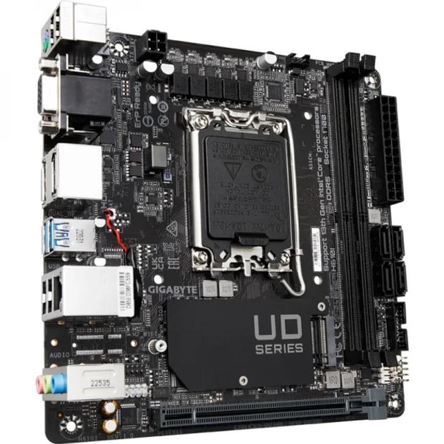 Материнская плата Gigabyte h610i (s1700, h610, ddr5) - изображение 2