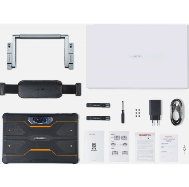 Защищенный планшет 11" 6ГБ/256ГБ, 20000мАч, 48+32Мп, IP69K, LTE, Black-Orange - изображение 5