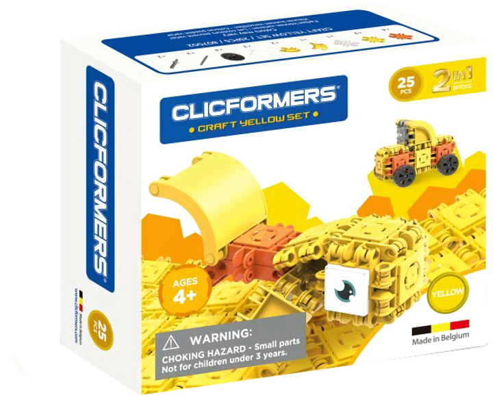 Zestaw klocków Clicformers Craft Set 25 elementów Żółty (8809465535667) - obraz 1