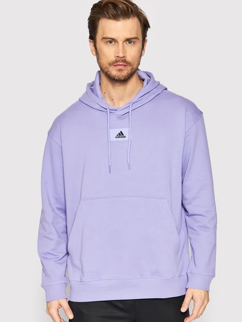 Bluza bez kaptura męska Adidas M Fv Swt HE4347 XL Jasnofioletowa (4065424092013) - obraz 4