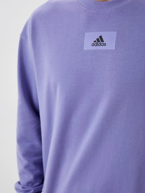 Bluza bez kaptura męska Adidas M Fv Swt HE4347 S Jasnofioletowa (4065424091993) - obraz 5