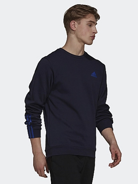 Bluza bez kaptura męska Adidas M Dk Swt H12218 M Niebieska (4064054427073) - obraz 3