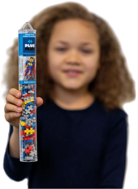Конструктор Plus plus Superhero characters тубус 100 елементів (5710409103374) - зображення 3