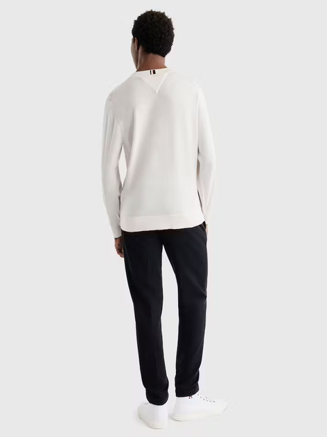 Sweter męski bawełniany Tommy Hilfiger Regular Fit MW0MW31584 2XL Biały (8720644183854) - obraz 4