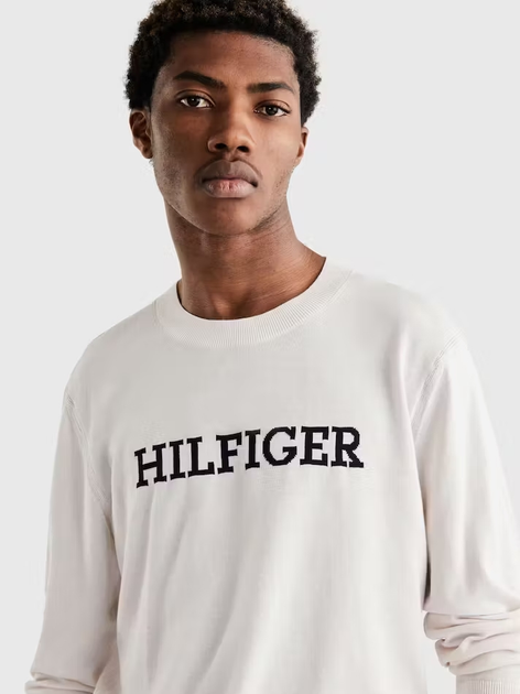 Джемпер чоловічий Tommy Hilfiger Regular Fit MW0MW31584 XL Білий (8720644183496) - зображення 5