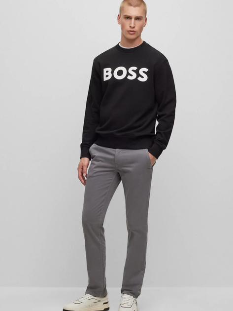 Bluza bez kaptura męska Hugo Boss 50487133-001 M Czarna (4063536958319) - obraz 3
