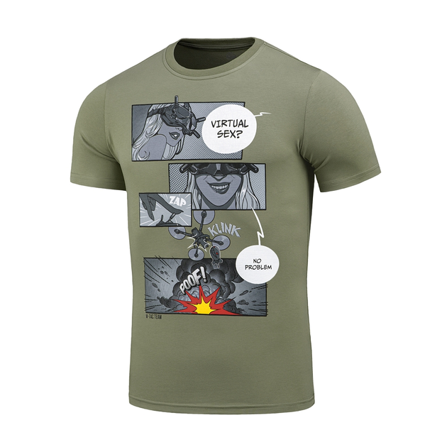 Футболка M-Tac Comics Drone Girl Light Olive 2XL - зображення 1