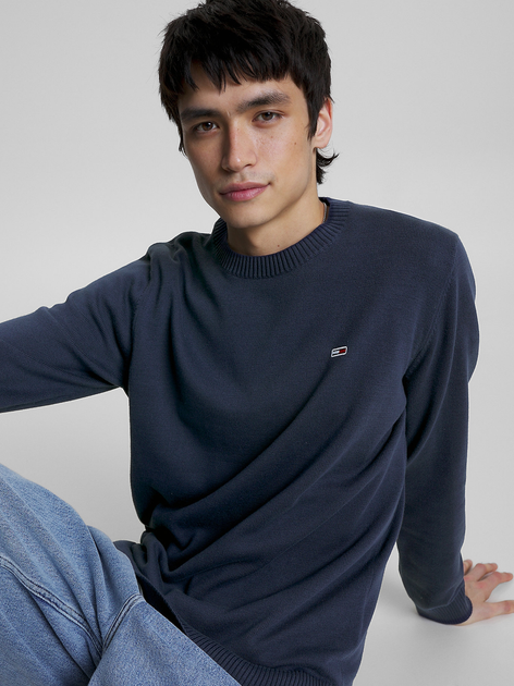 Джемпер чоловічий Tommy Jeans DM0DM13273-C87 M Синій (8720116626131) - зображення 5