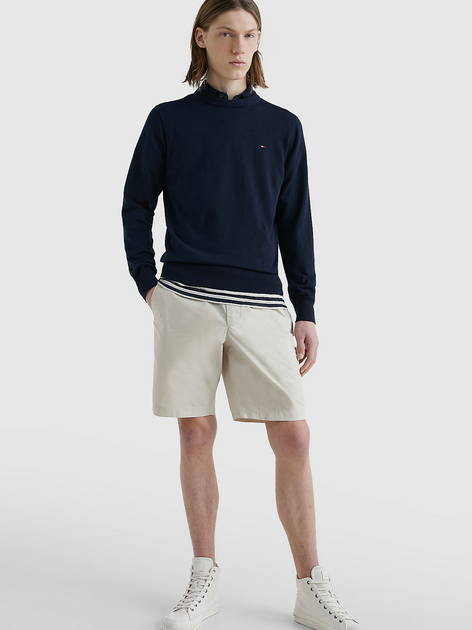 Sweter męski z dzianiny Tommy Hilfiger MW0MW30955-DW5 L Granatowy (8720642701630) - obraz 3