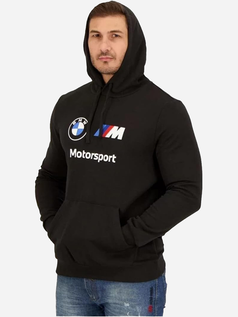 Худі чоловіче Puma BMW MMS ESS FT 53814301 XS Чорне (4065453003684) - зображення 3