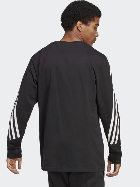 Bluza bez kaptura męska Adidas M Fi 3S Ls IC3755 XL Czarna (4066752425061) - obraz 2