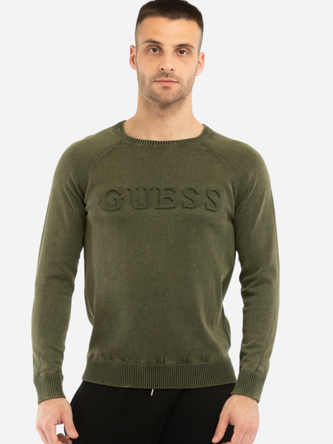 Джемпер чоловічий Guess X2BR06Z27Y0 S Зелений (7621701103000) - зображення 1