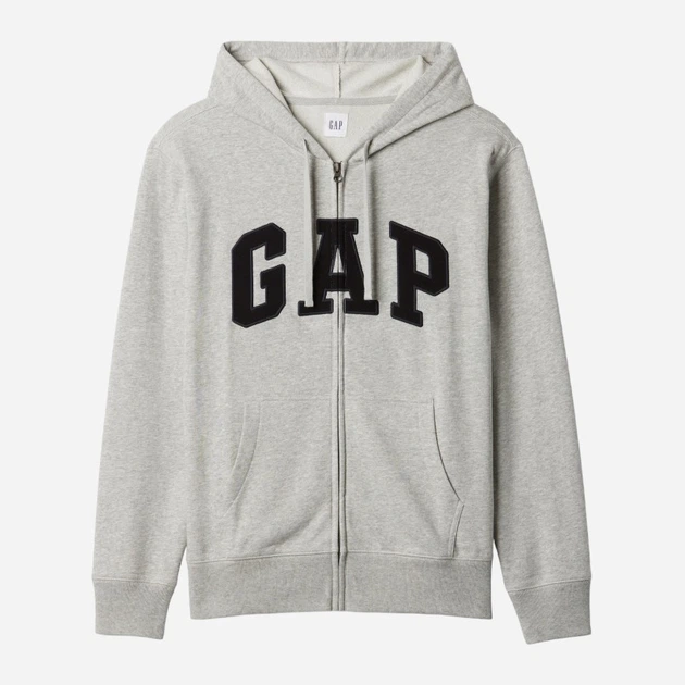 Bluza męska rozpinana streetwear polarowa GAP 868454-02 2XL Szara (1200132977747) - obraz 5