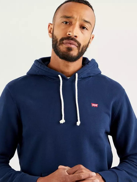 Bluza męska z kapturem kangurka Levi's The Original Hm Hoodie 34581-0009 L Granatowa (5400970008252) - obraz 3