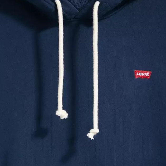 Bluza męska z kapturem kangurka Levi's The Original Hm Hoodie 34581-0009 L Granatowa (5400970008252) - obraz 6