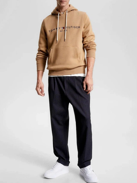 Худі чоловіче Tommy Hilfiger MW0MW11599-AEF L Бежеве (8720645706656) - зображення 3
