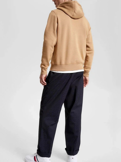 Bluza z kapturem męska kangurka Tommy Hilfiger MW0MW11599-AEF M Beżowa (8720645706489) - obraz 4