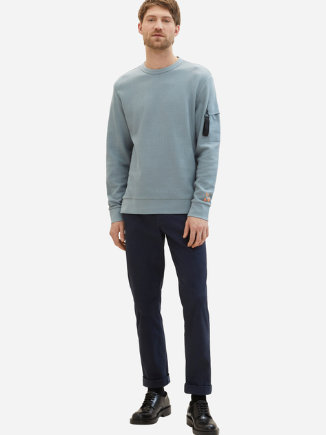 Bluza męska rozpinana streetwear z kapturem Tom Tailor L1040919018 M Miętowa (4067672230209) - obraz 3