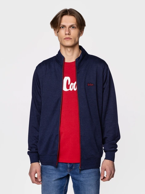 Bluza męska rozpinana streetwear z kołnierzykiem Lee Cooper Enzo-4233 M Granatowa (5904347393809) - obraz 3